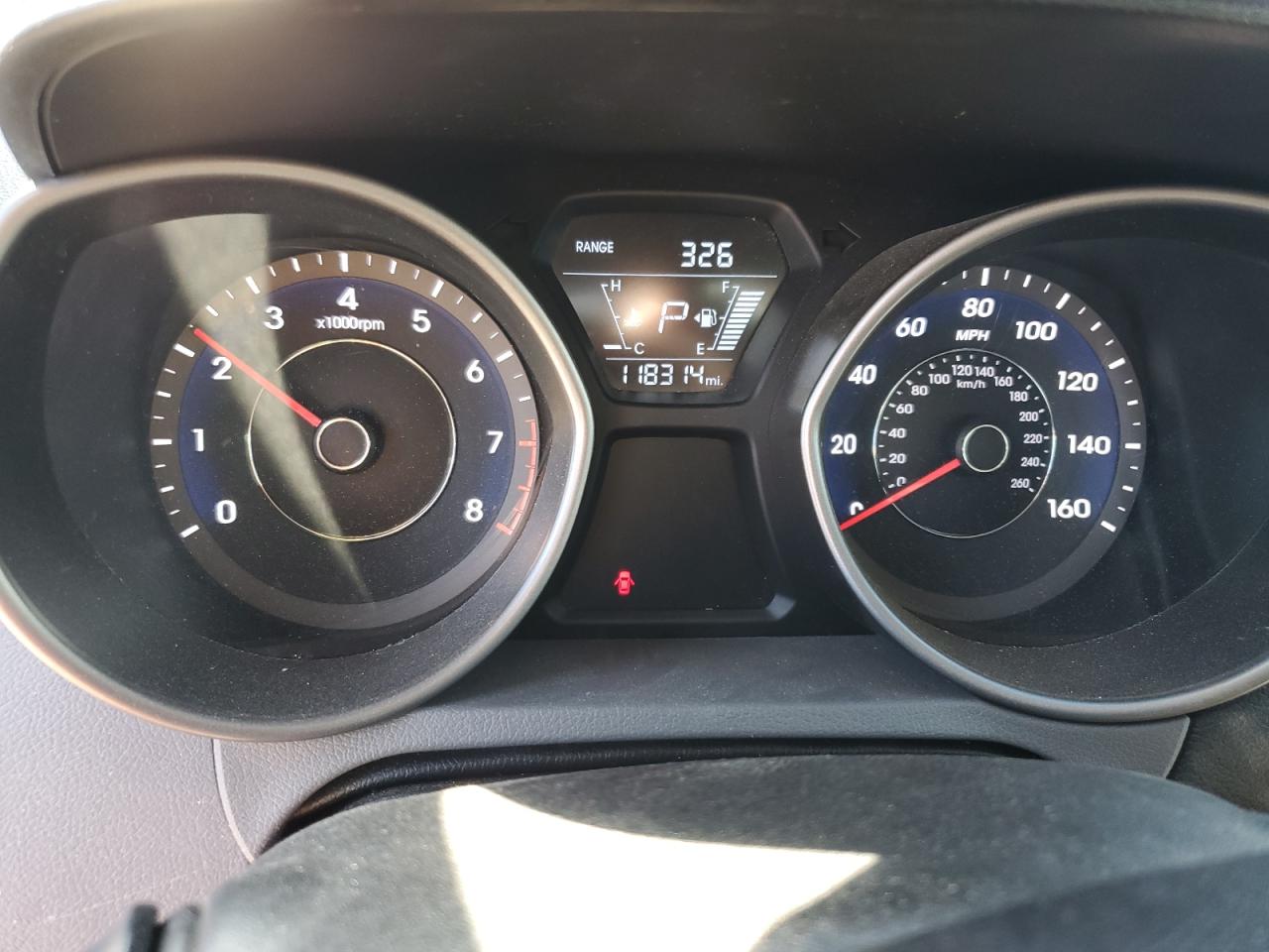 2016 Hyundai Elantra VIN 5NPDH4AE7GH705094 Copart auction photo, front end / undercarriage damage thumbnail 9