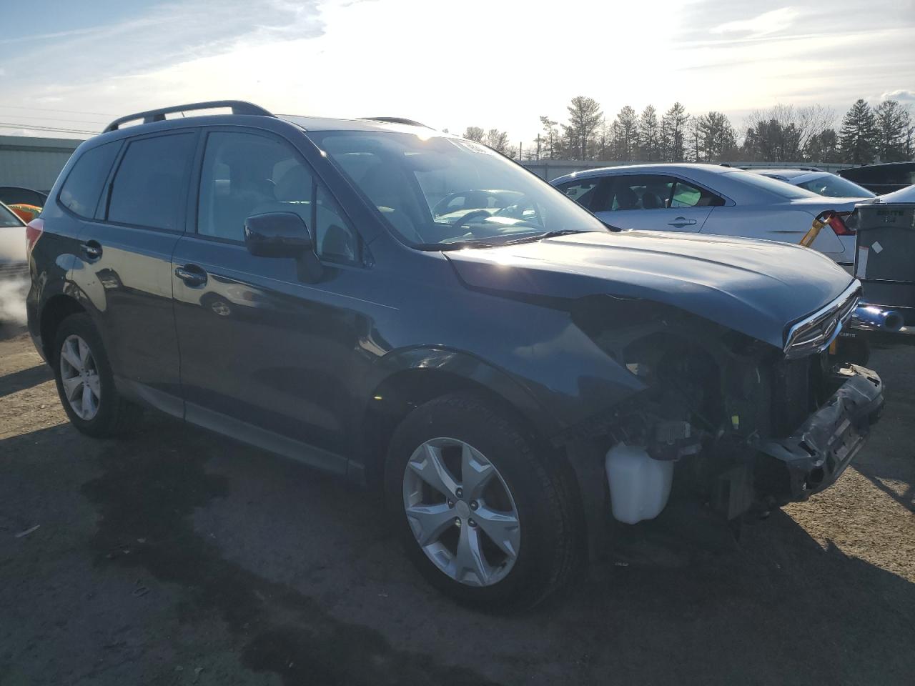 2014 Subaru Forester VIN JF2SJAEC4EH555056 Copart auction photo, front end damage thumbnail 4