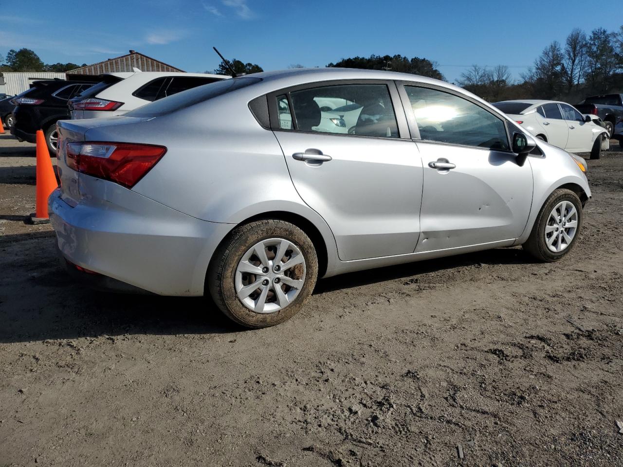 2016 KIA Rio VIN KNADM4A36G6662773 Copart auction photo, undercarriage damage thumbnail 3