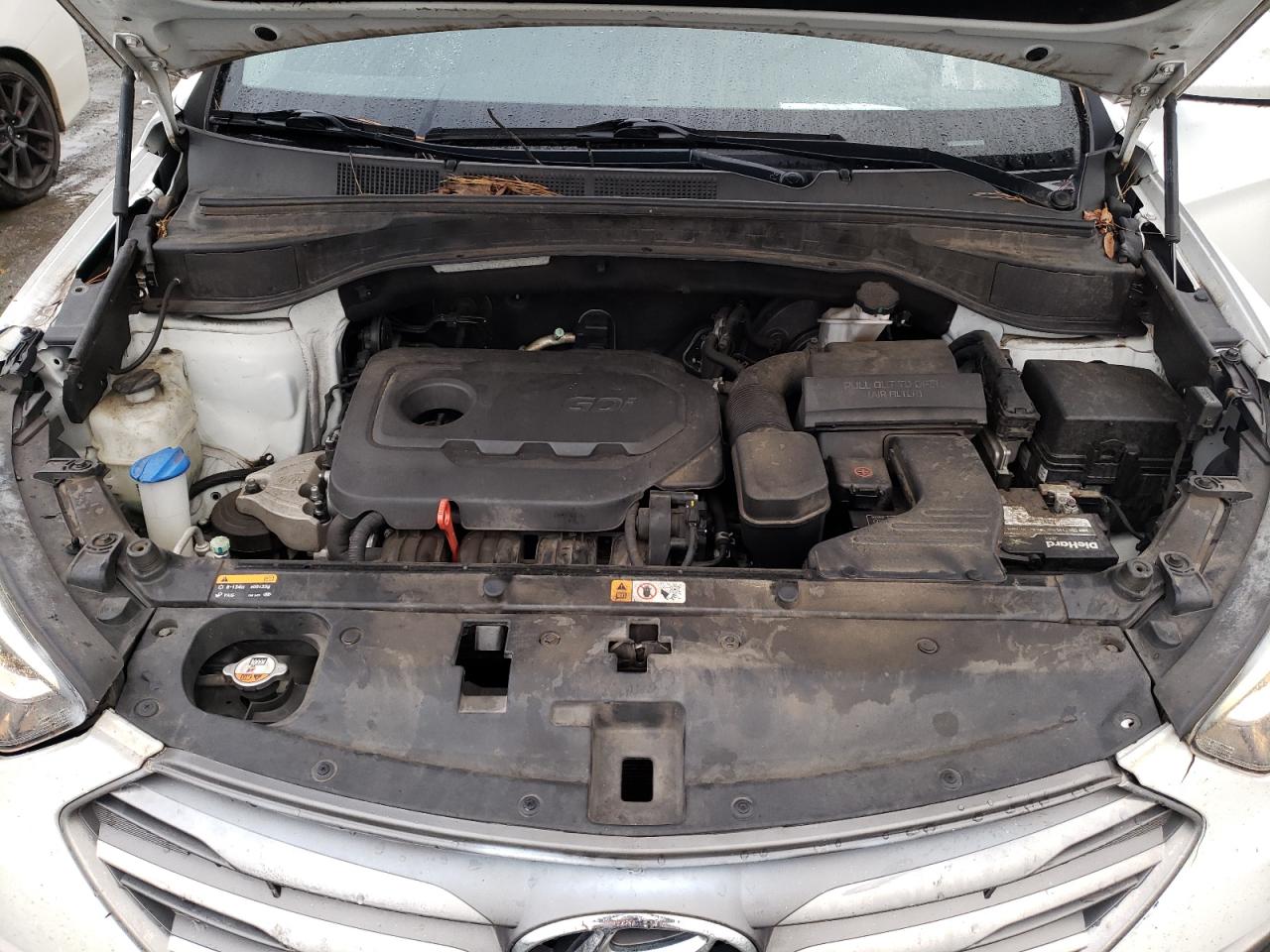 2017 Hyundai Santa Fe VIN 5XYZT3LB3HG434237 Copart auction photo, front end / minor dent/scratches damage thumbnail 12