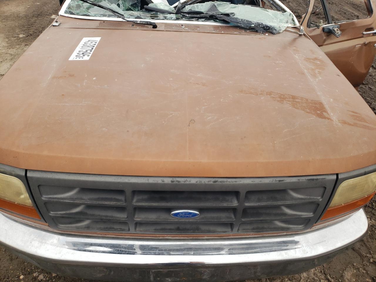 1994 Ford F-150 VIN 2FTEF15N4RCA56009 Copart auction photo, top/roof / side damage thumbnail 12