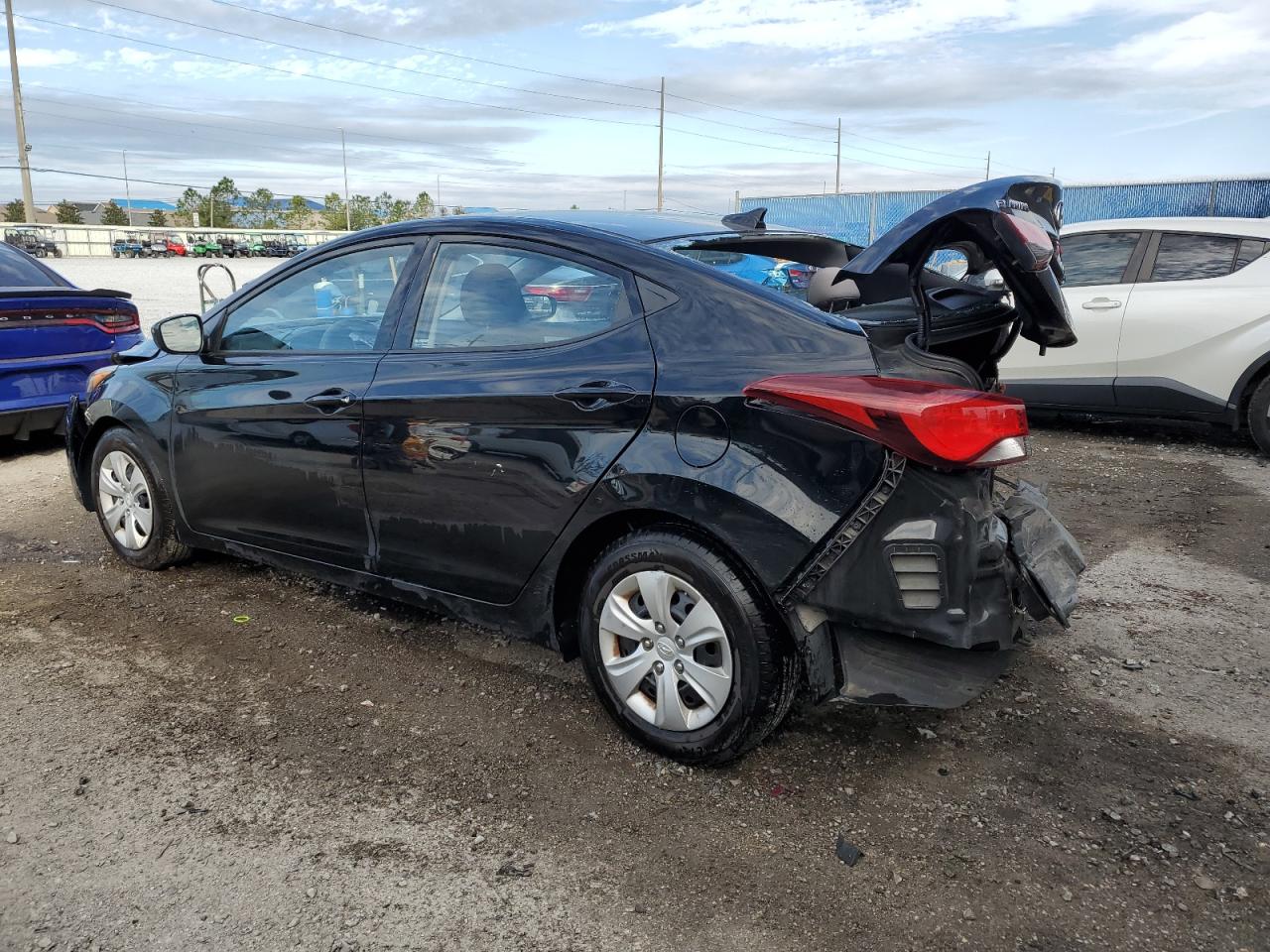 2016 Hyundai Elantra VIN 5NPDH4AE4GH774907 Copart auction photo, front end / rear end damage thumbnail 2