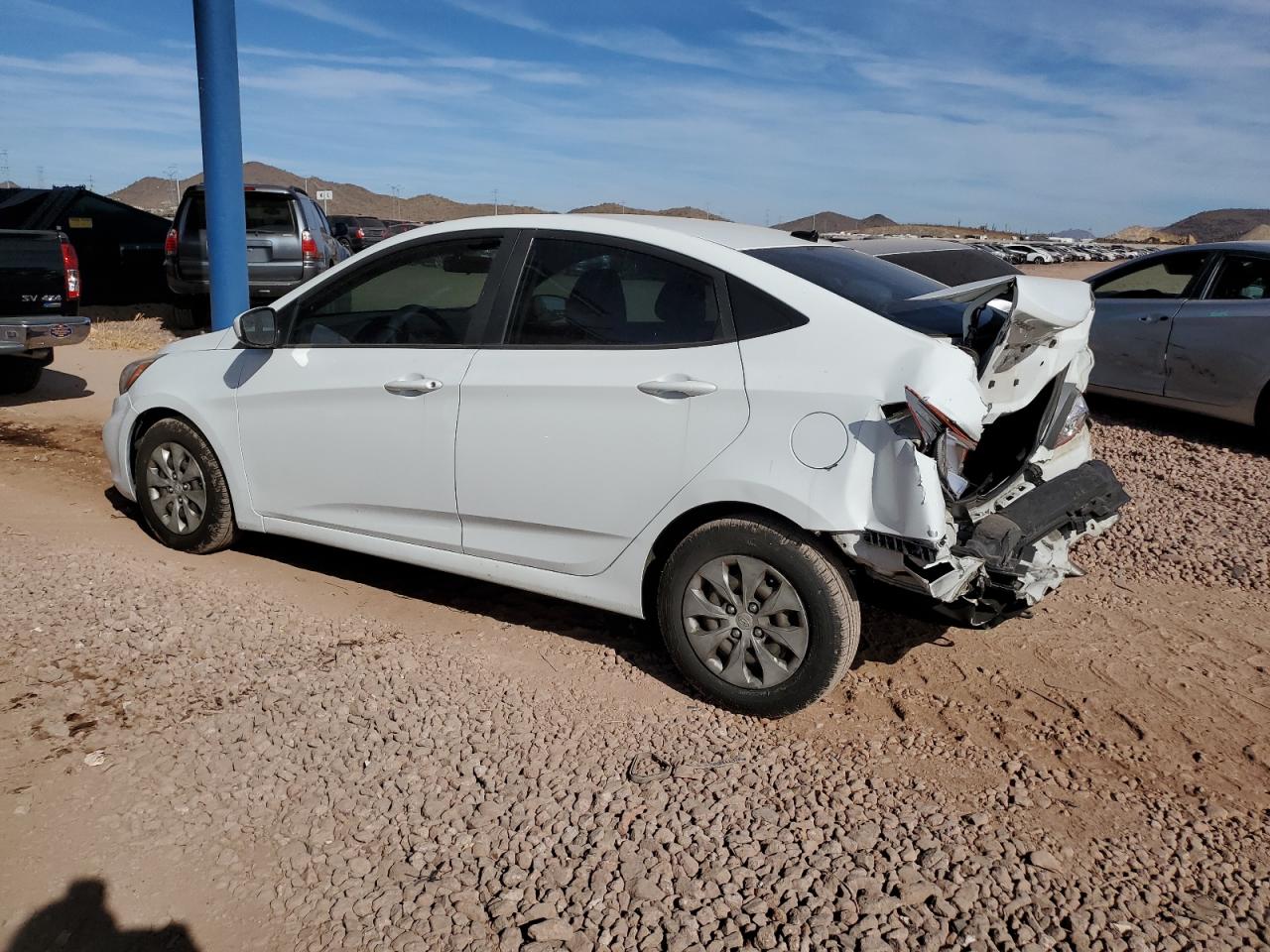2016 Hyundai Accent VIN KMHCT4AE2GU092328 Copart auction photo, rear end damage thumbnail 2