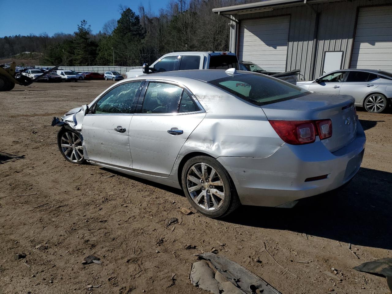 2013 Chevrolet Malibu VIN 1G11J5SX8DF154055 Copart auction photo, front end / side damage thumbnail 2