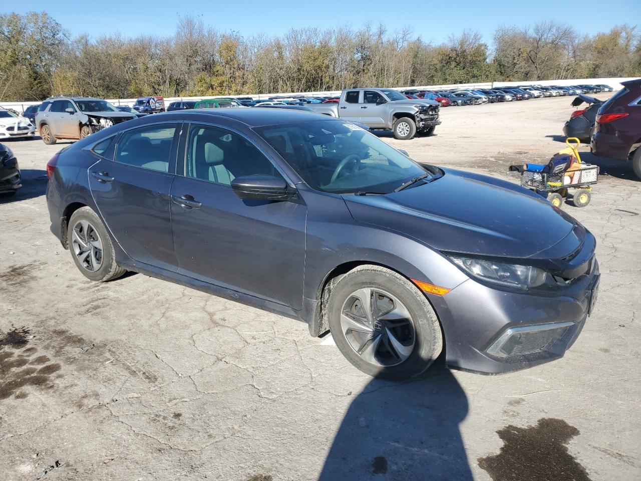 2020 Honda Civic VIN 2HGFC2F64LH567967 Copart auction photo, side damage thumbnail 4