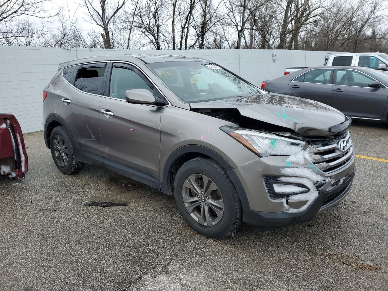 2015 Hyundai Santa Fe VIN 5XYZT3LB8FG234323 Copart auction photo, front end damage thumbnail 4