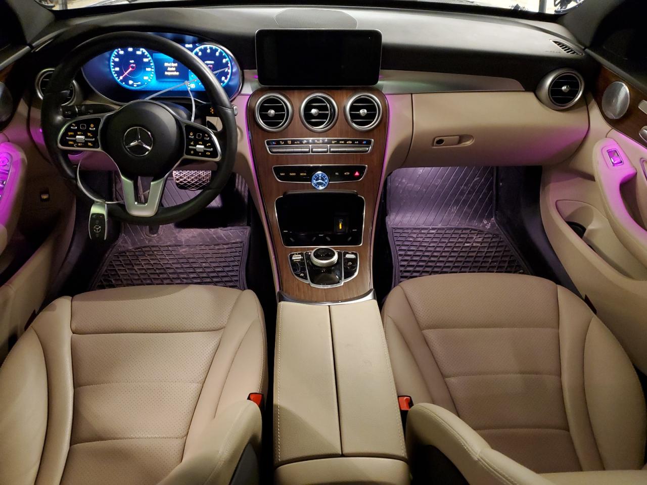 2021 Mercedes-Benz C-klasse VIN W1KWF8EB9MR642810 Copart auction photo, front end / mechanical damage thumbnail 8