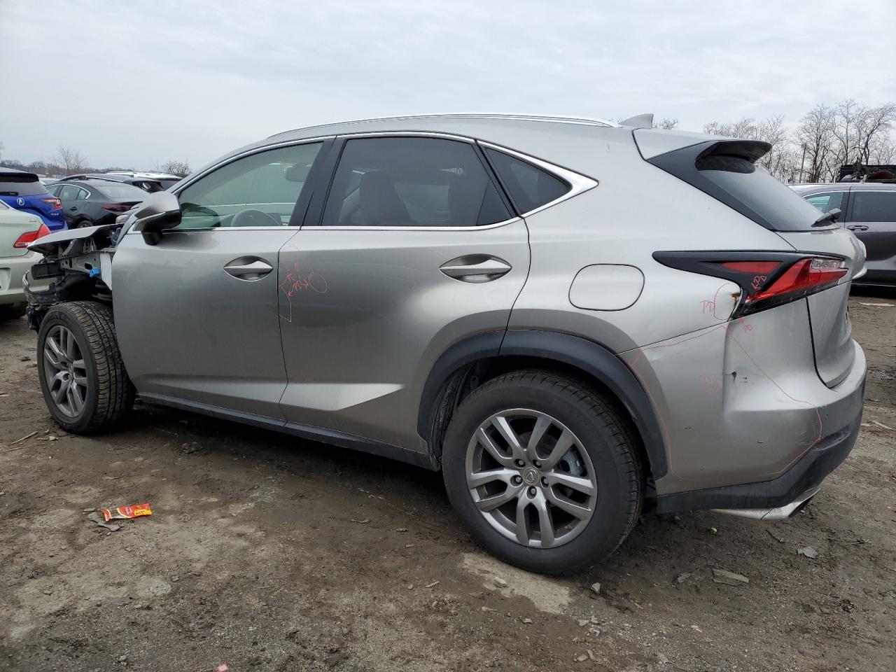 2016 Lexus NX VIN JTJBARBZ0G2050446 Copart auction photo, front end / undercarriage damage thumbnail 2