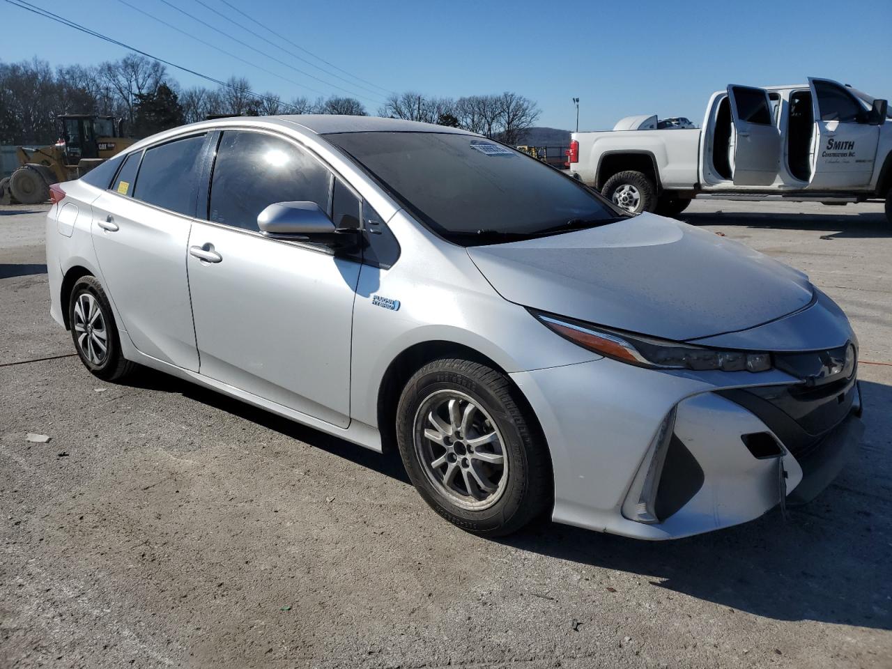 2018 Toyota Prius VIN JTDKARFP4J3078487 Copart auction photo, front end / side damage thumbnail 4