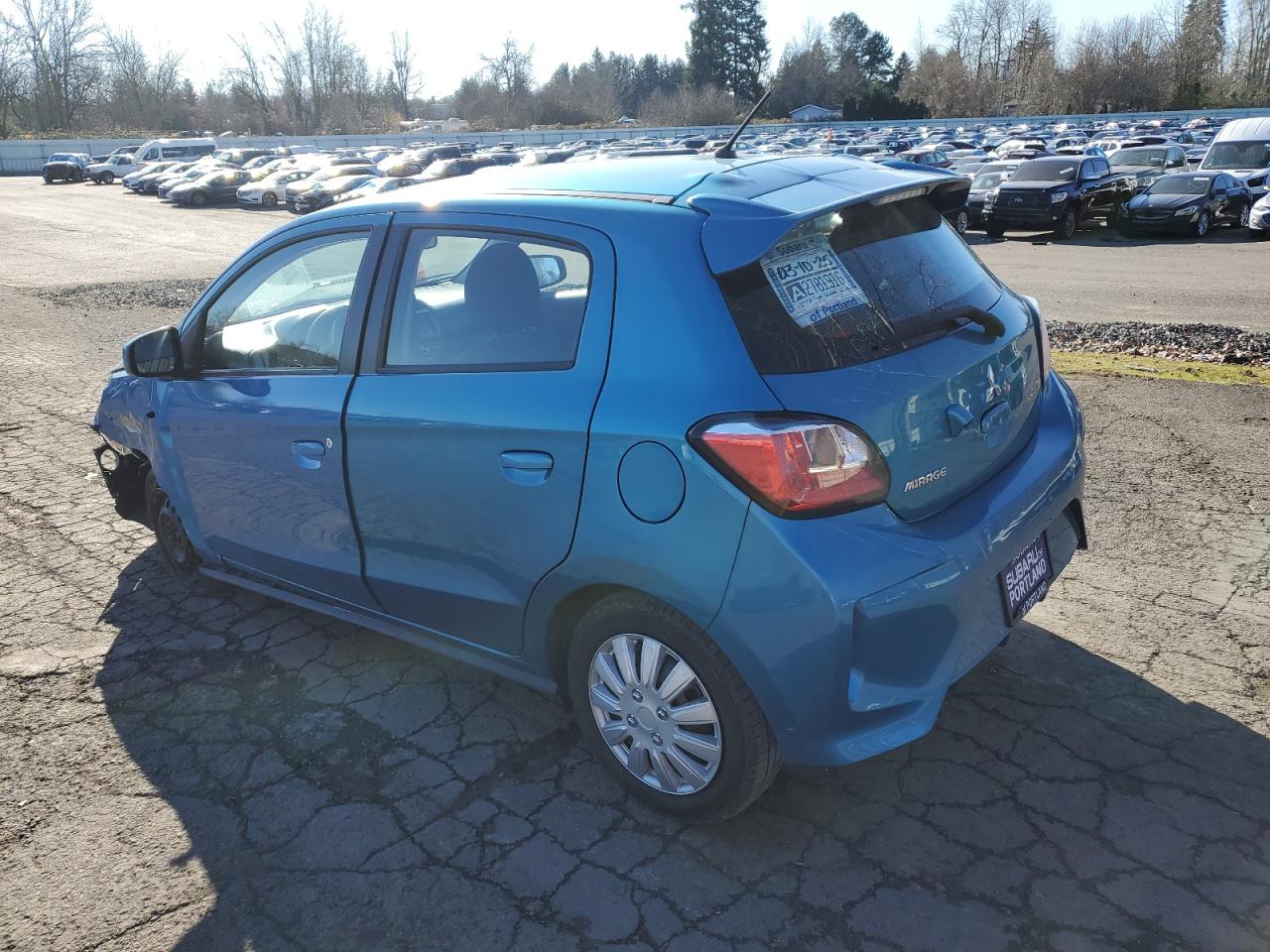 2021 Mitsubishi Mirage VIN ML32AUHJXMH013939 Copart auction photo, front end damage thumbnail 2