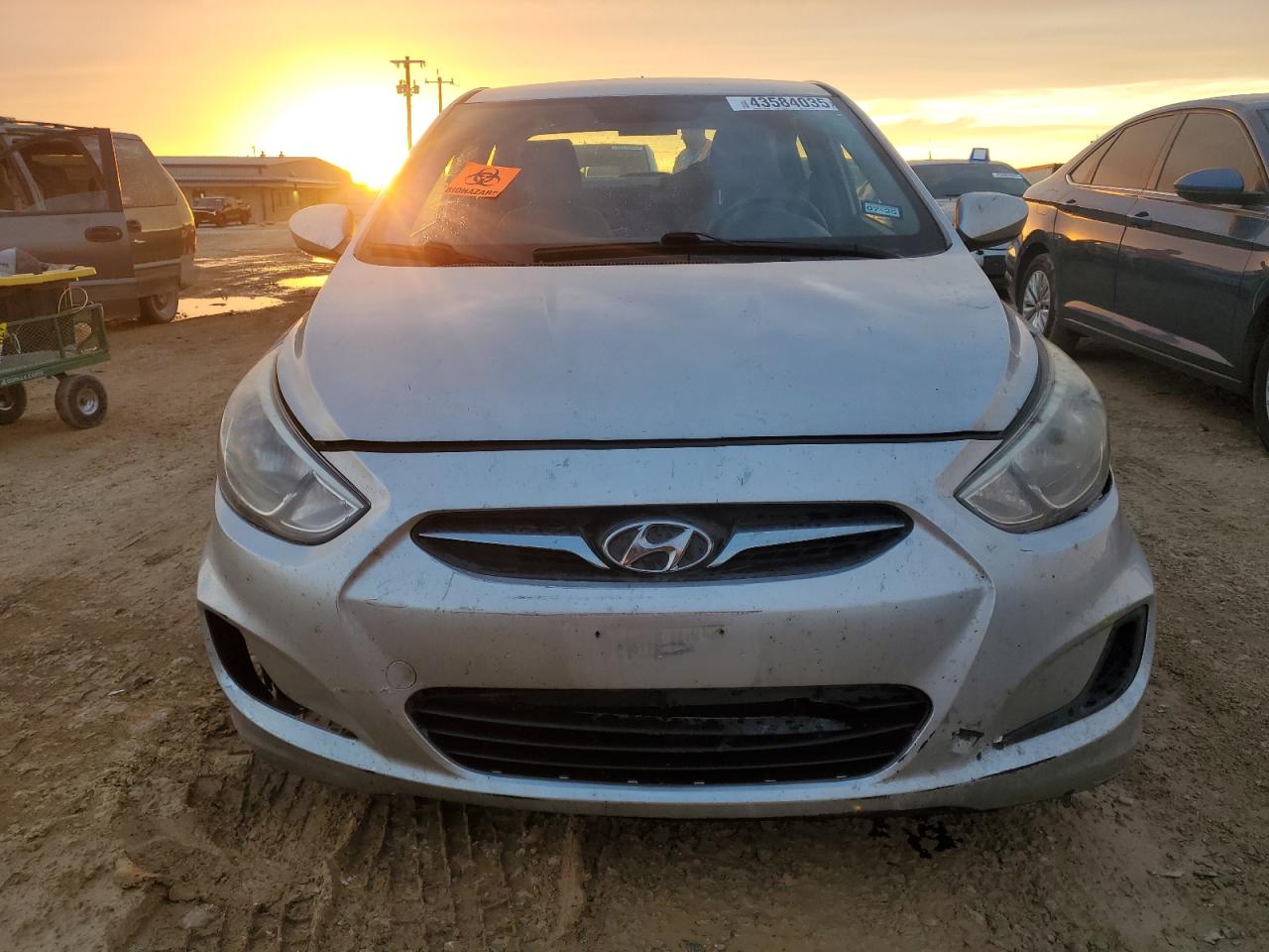 2016 Hyundai Accent VIN KMHCT4AE3GU119259 Copart auction photo, rear end / front end damage thumbnail 5