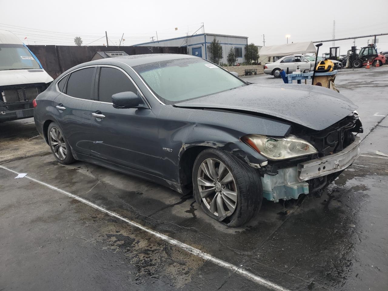 2012 Infiniti M VIN JN1EY1AP7CM910647 Copart auction photo, front end damage thumbnail 4