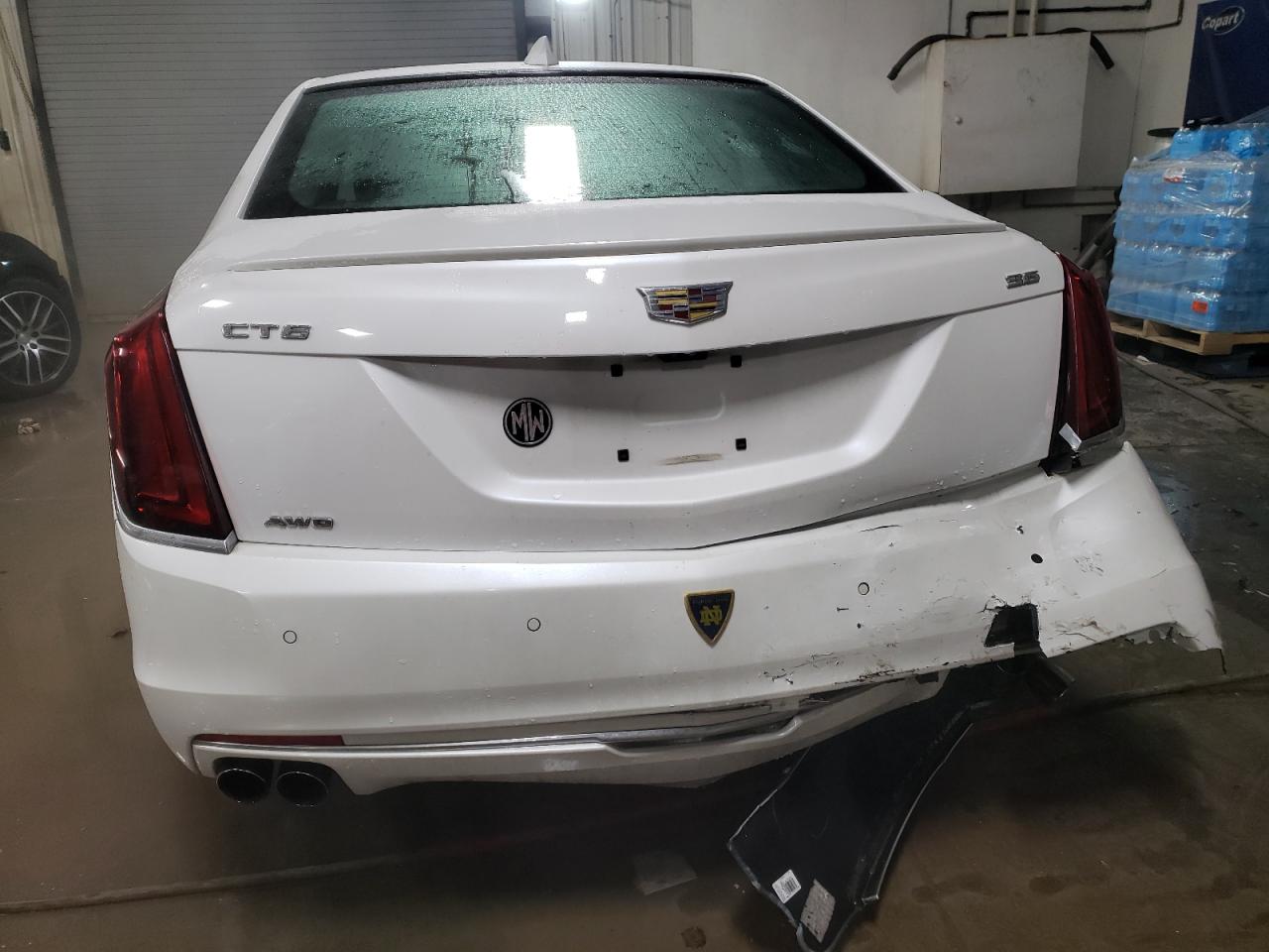 2017 Cadillac CT6 VIN 1G6KL5RS2HU128829 Copart auction photo, rear end / side damage thumbnail 6