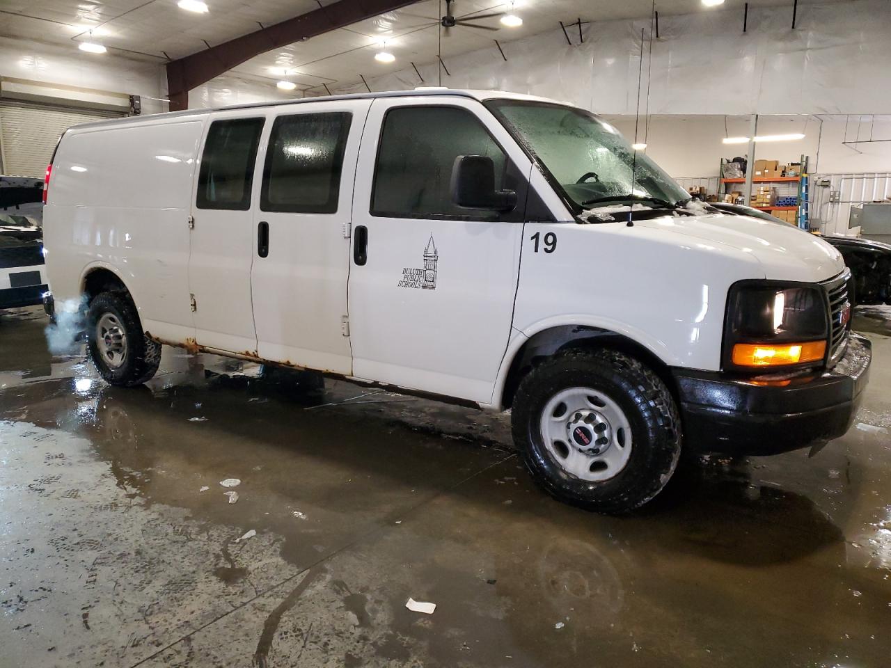 2012 GMC Savana VIN 1GTW7GCG6C1112016 Copart auction photo, side damage thumbnail 4