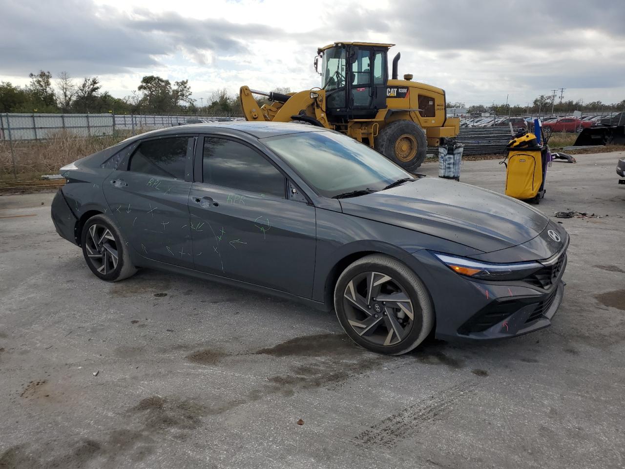 2024 Hyundai Elantra VIN KMHLP4DGXRU648146 Copart auction photo, side / rear end damage thumbnail 4