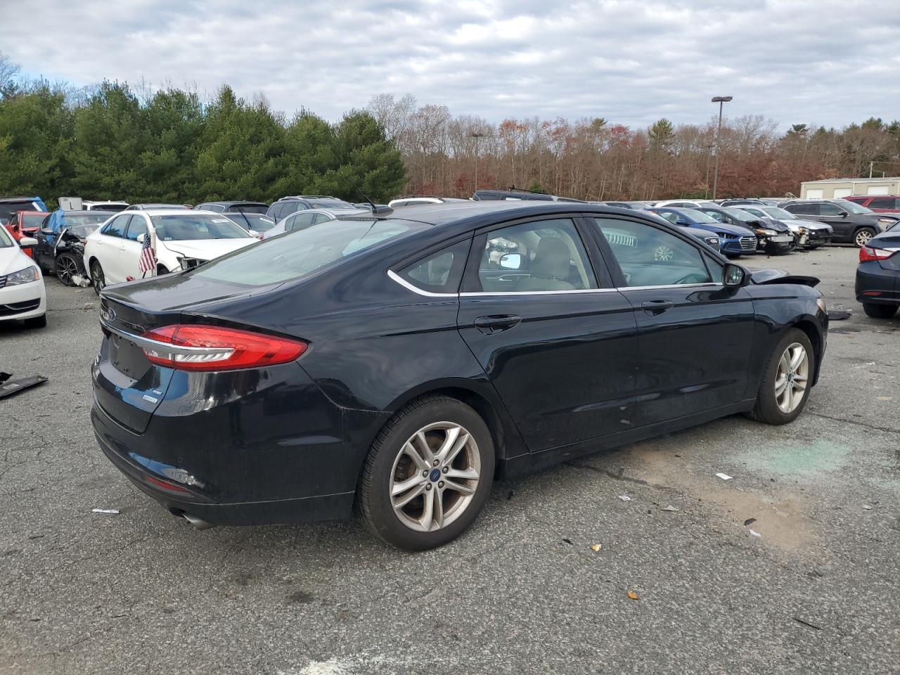 2018 Ford Fusion VIN 3FA6P0HD5JR195324 Copart auction photo, front end / minor dent/scratches damage thumbnail 3
