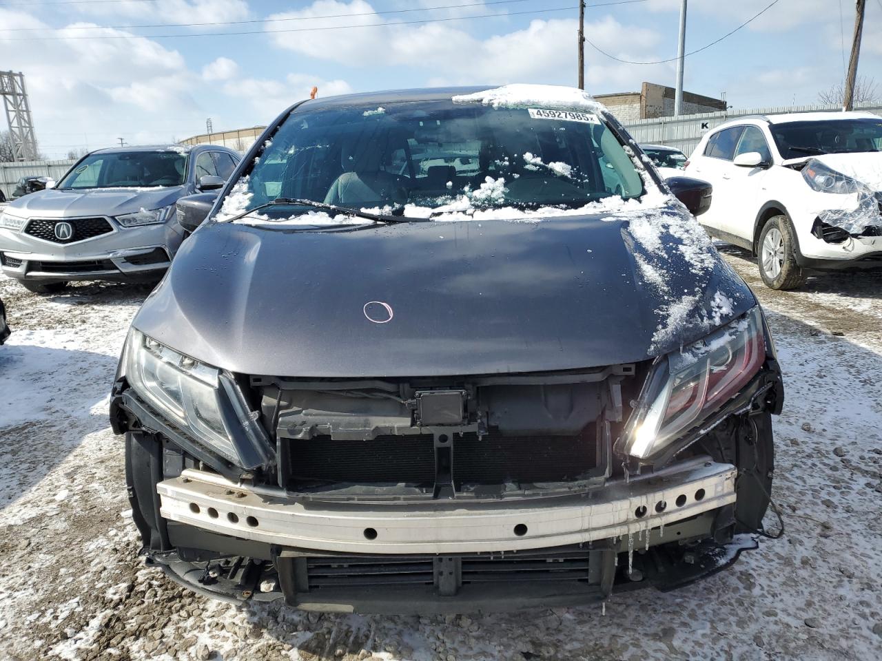 2018 Honda Odyssey VIN 5FNRL6H58JB105115 Copart auction photo, front end damage thumbnail 5