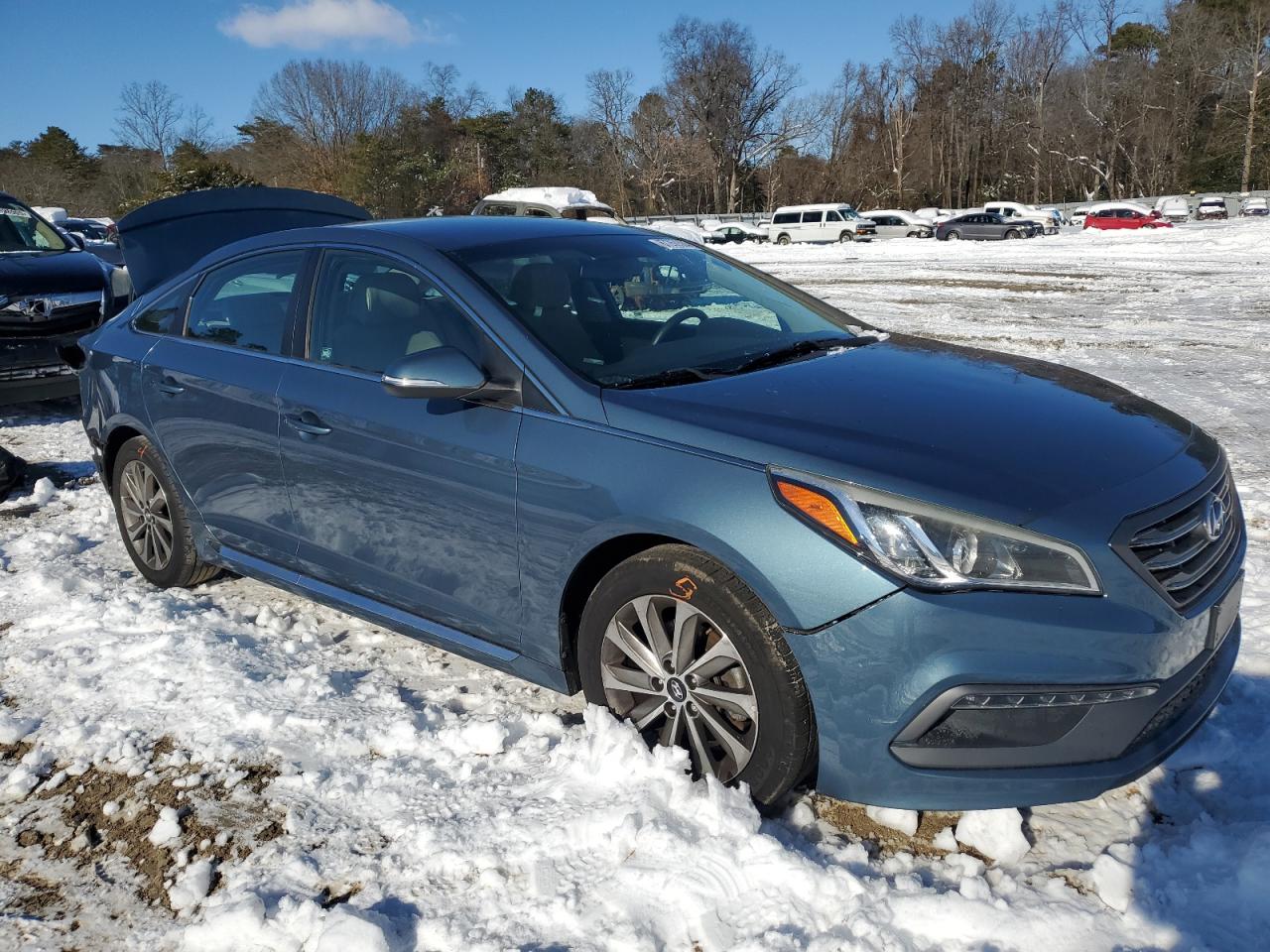 2017 Hyundai Sonata VIN 5NPE34AF4HH500071 Copart auction photo, rear end / front end damage thumbnail 4