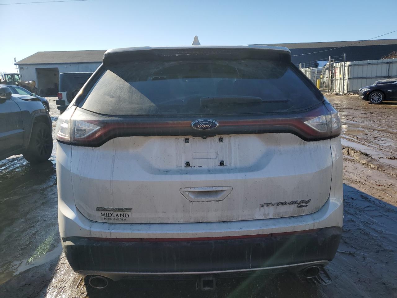 2017 Ford Edge VIN 2FMPK4K87HBC30854 Copart auction photo, front end / side damage thumbnail 6