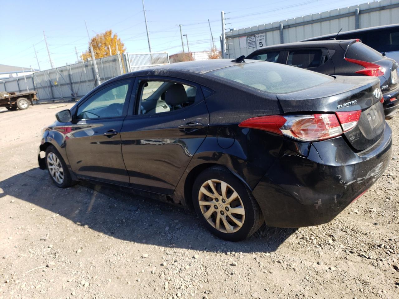 2013 Hyundai Elantra VIN 5NPDH4AE3DH167179 Copart auction photo, front end / side damage thumbnail 2