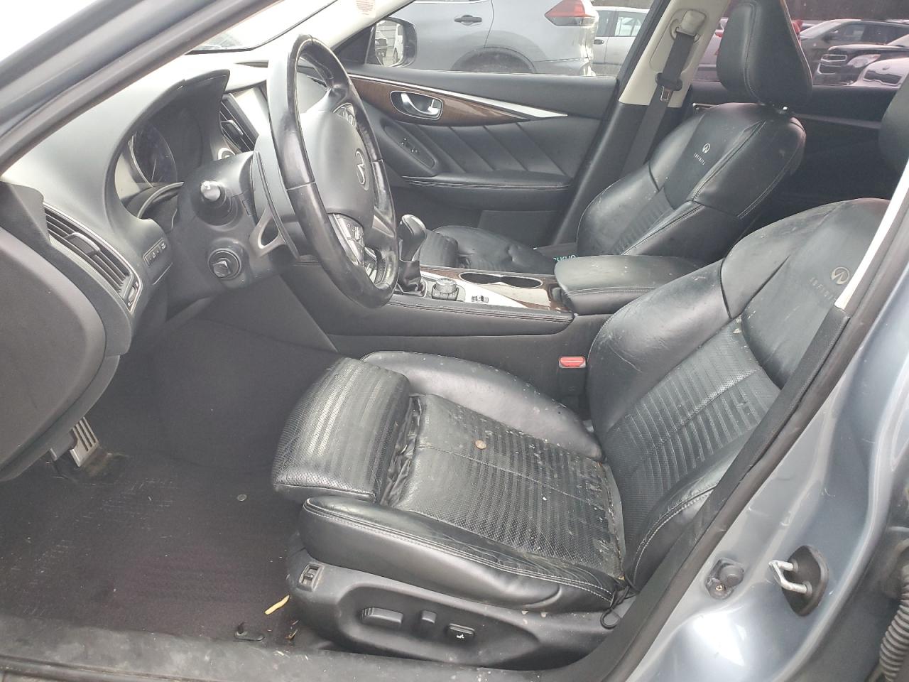 2014 Infiniti Q50 VIN JN1BV7AR5EM682280 Copart auction photo, all over damage thumbnail 7