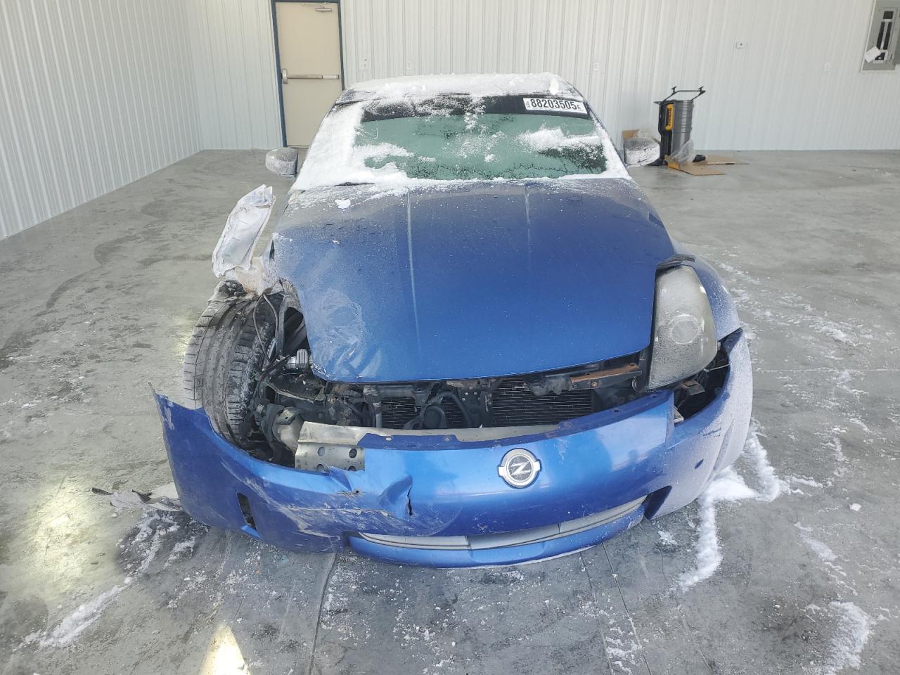 2006 Nissan 350Z VIN JN1AZ34D96M310550 Copart auction photo, front end / undercarriage damage thumbnail 5