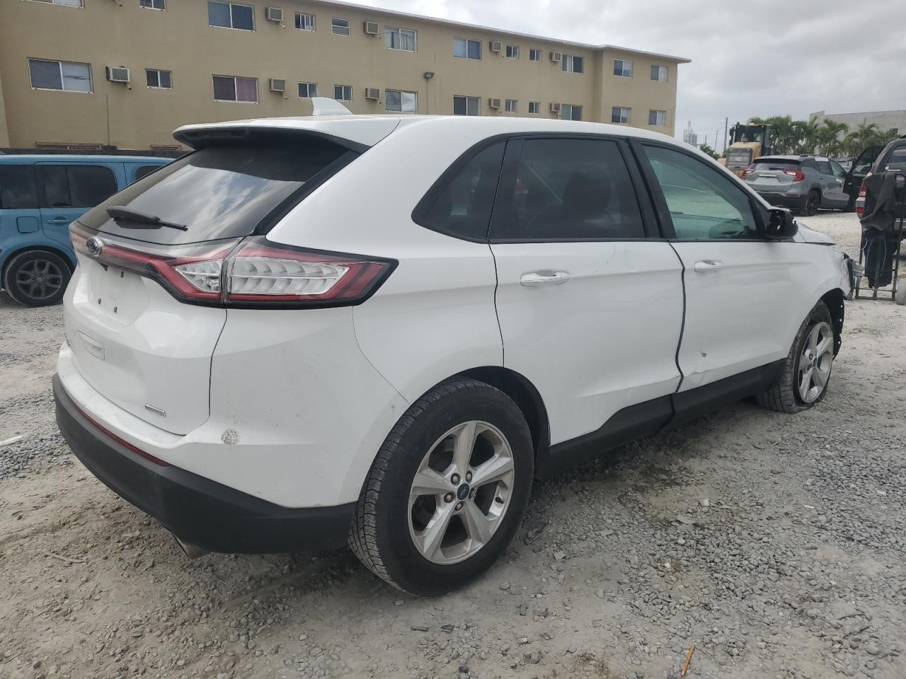 2016 Ford Edge VIN 2FMPK3G99GBC49643 Copart auction photo, front end / side damage thumbnail 3