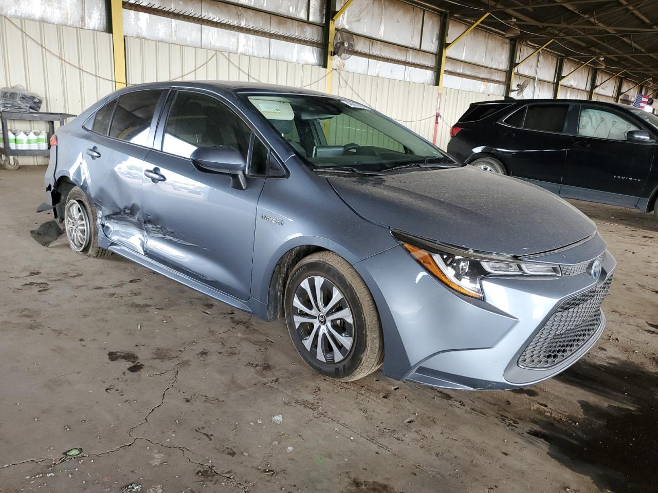 2021 Toyota Corolla VIN JTDEAMDE8MJ009223 Copart auction photo, side / rear end damage thumbnail 4