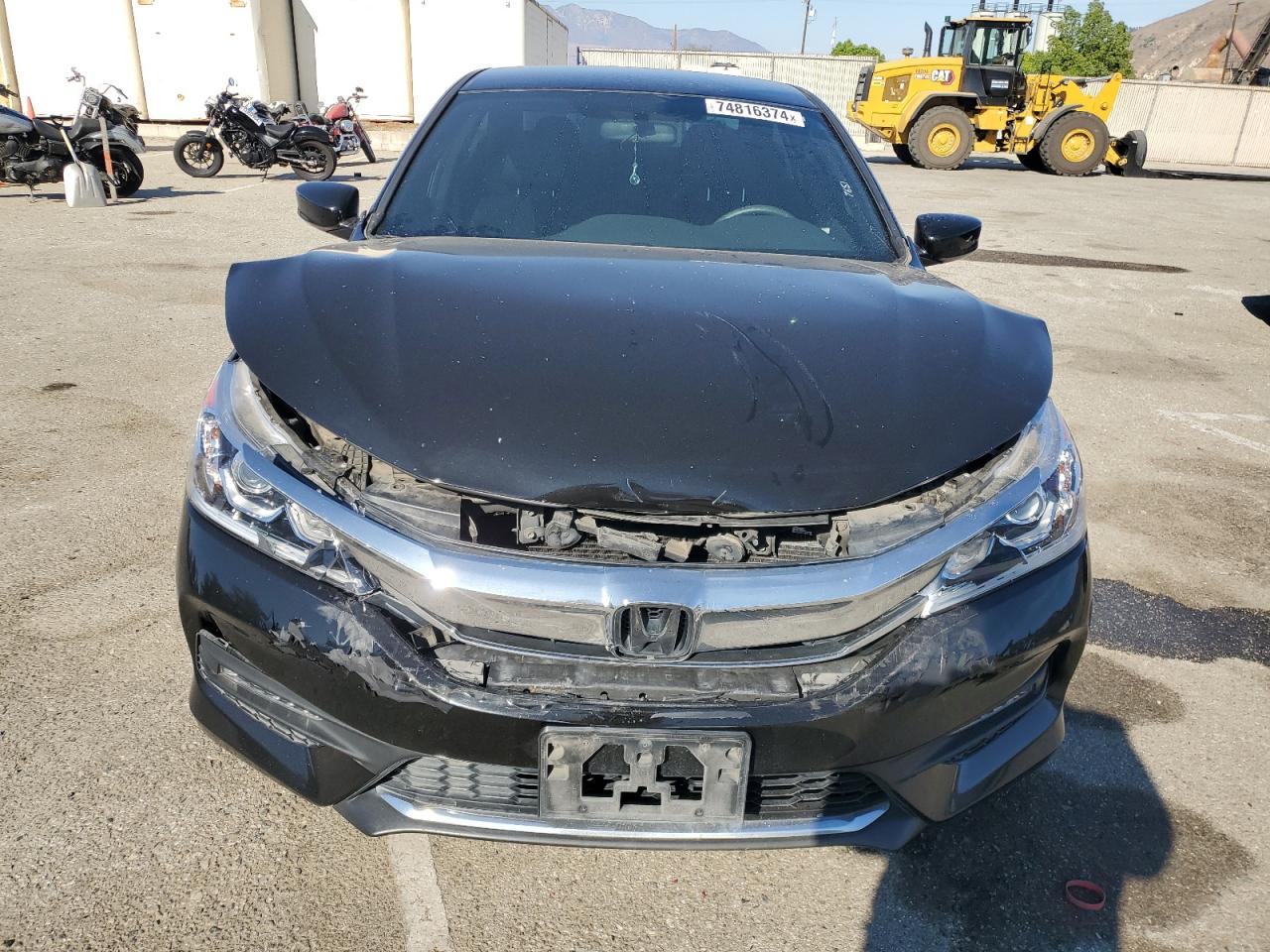2016 Honda Accord VIN 1HGCR2F52GA237855 Copart auction photo, rear end / front end damage thumbnail 5