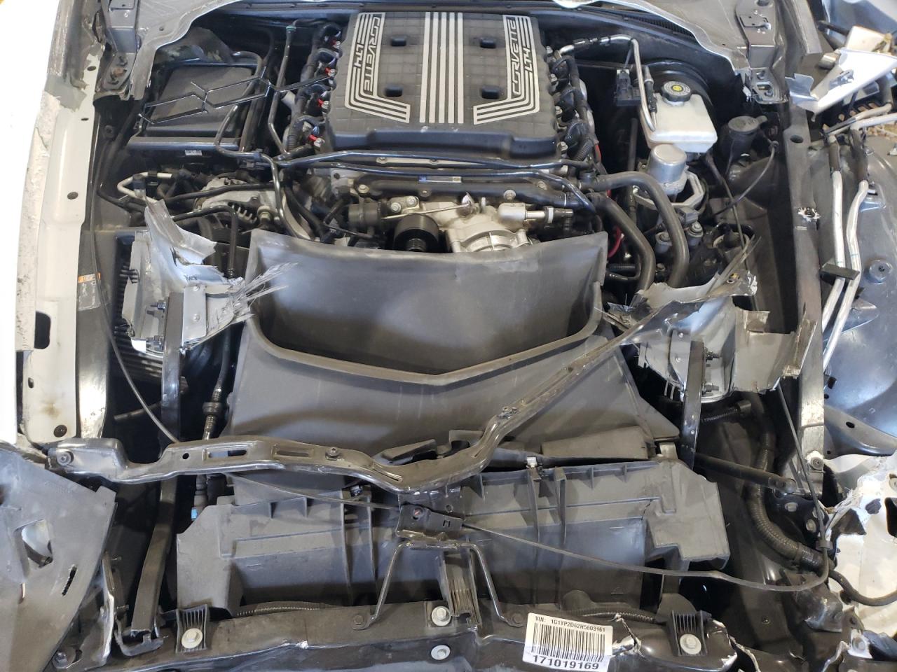 2017 Chevrolet Corvette VIN 1G1YP2D62H5603161 Copart auction photo, front end / minor dent/scratches damage thumbnail 11