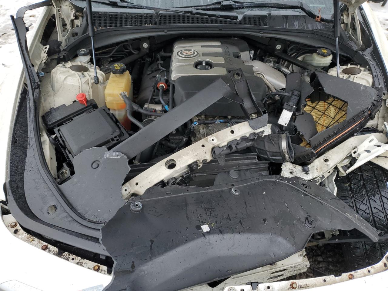 2014 Cadillac CTS VIN 1G6AW5SX0E0124225 Copart auction photo, front end / rear end damage thumbnail 11