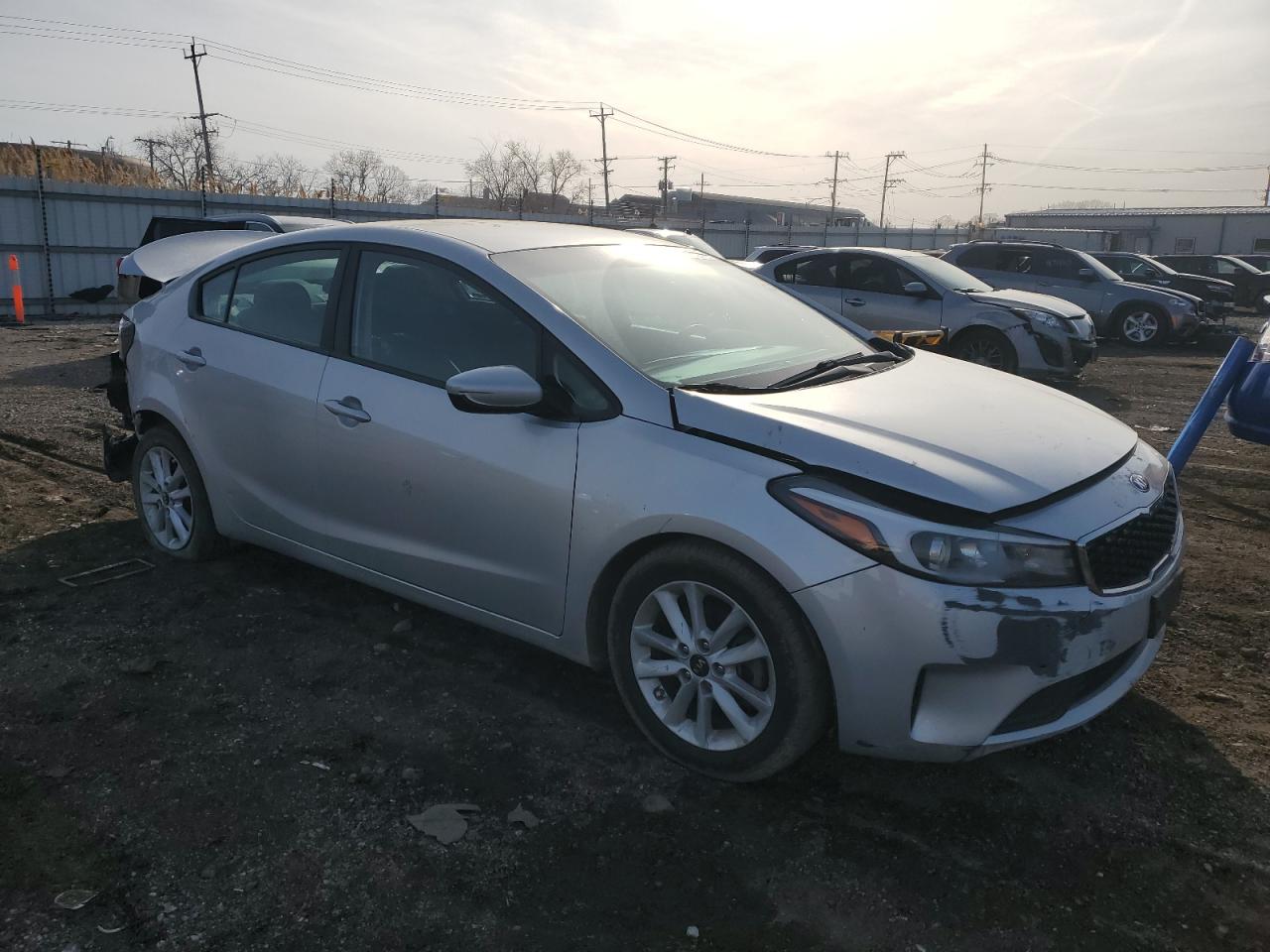 2017 KIA Forte VIN 3KPFL4A77HE002996 Copart auction photo, front end / rear end damage thumbnail 4