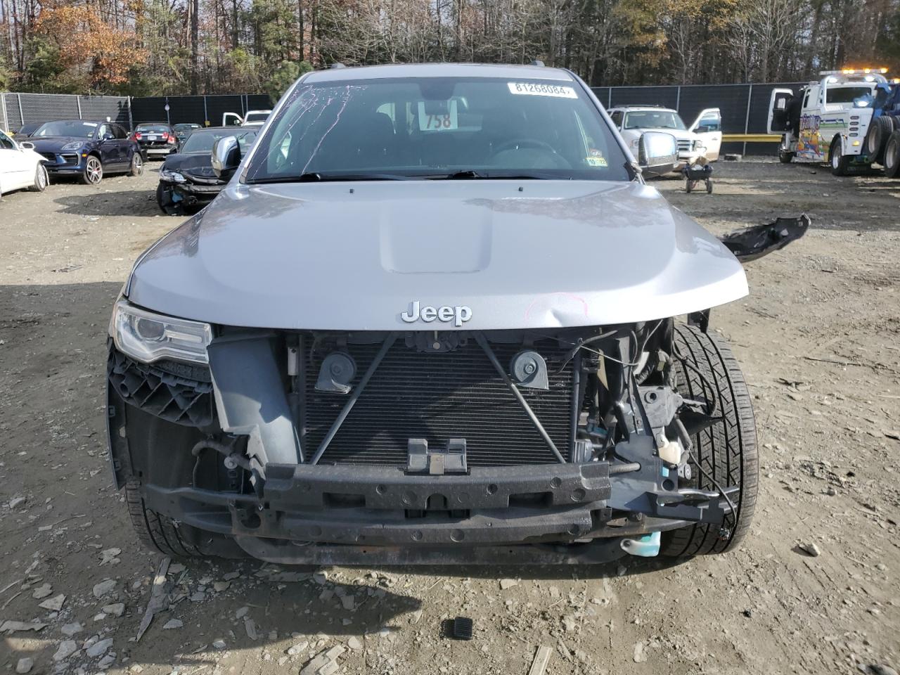 2014 Jeep Grand Cherokee VIN 1C4RJFBT5EC151615 Copart auction photo, front end damage thumbnail 5