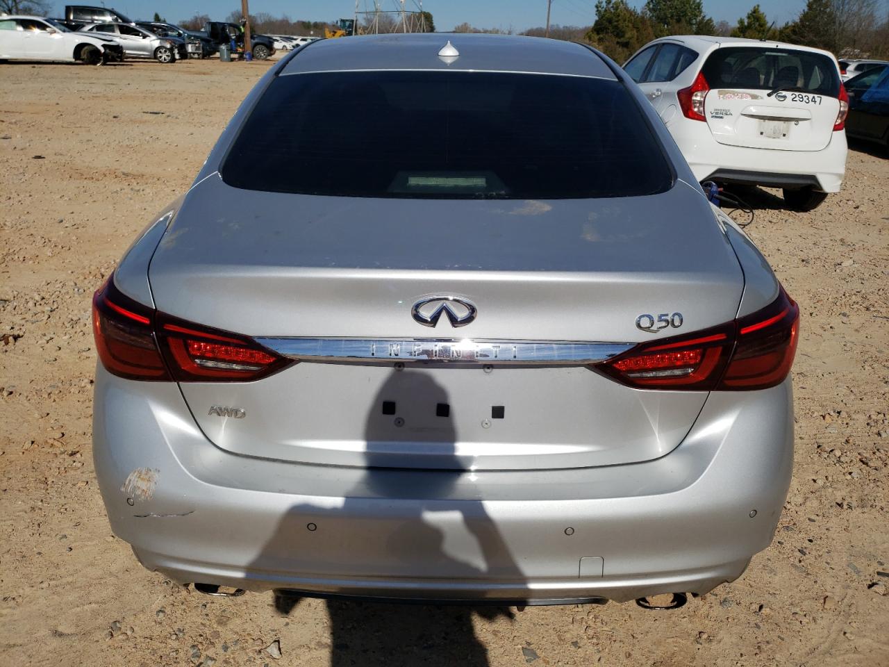 2018 Infiniti Q50 VIN JN1EV7AR1JM430159 Copart auction photo, vandalism damage thumbnail 6