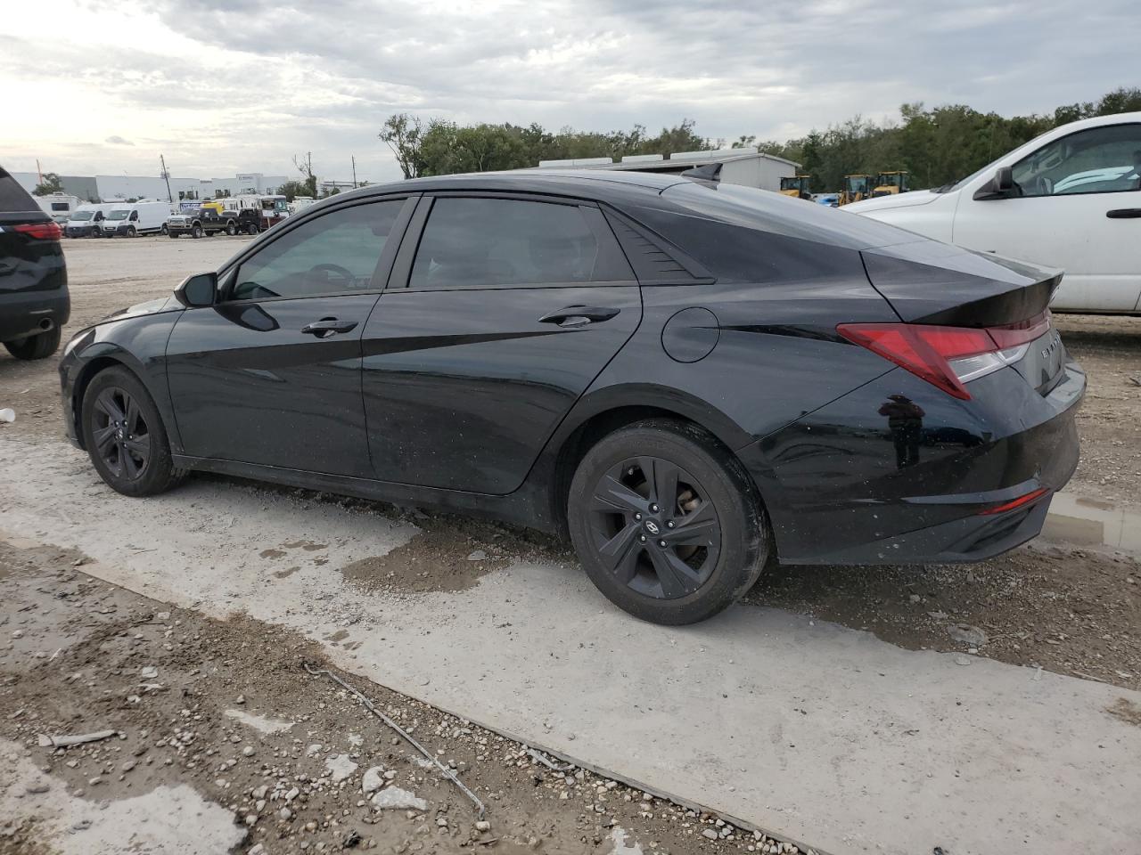 2022 Hyundai Elantra VIN 5NPLM4AG9NH067078 Copart auction photo, side damage thumbnail 2