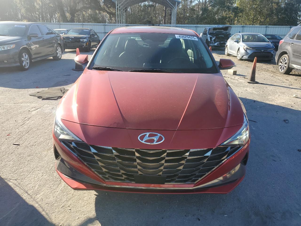 2021 Hyundai Elantra VIN KMHLP4AGXMU134603 Copart auction photo, rear end damage thumbnail 5