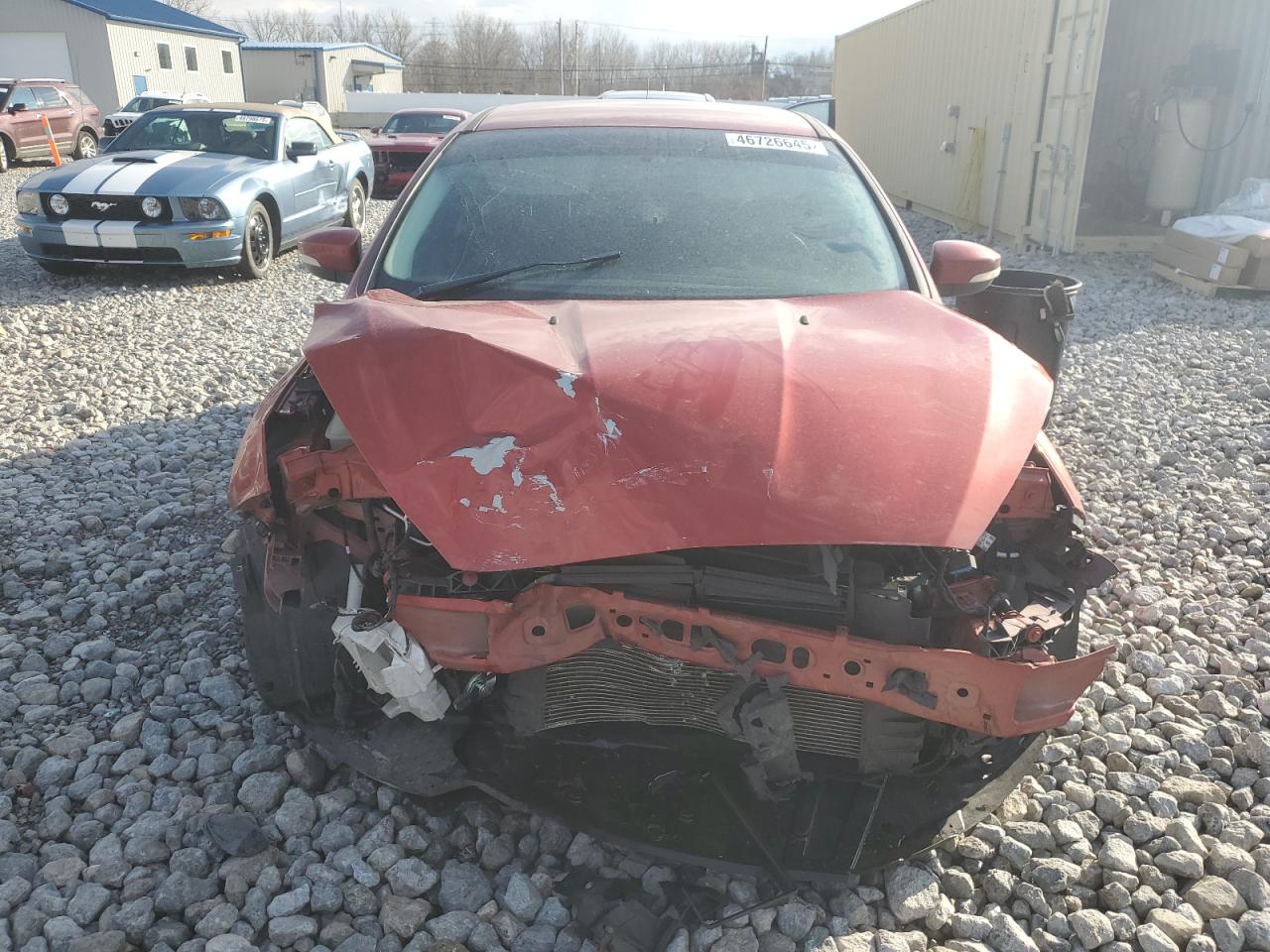 2018 Ford Focus VIN 1FADP3F26JL309856 Copart auction photo, front end / undercarriage damage thumbnail 5