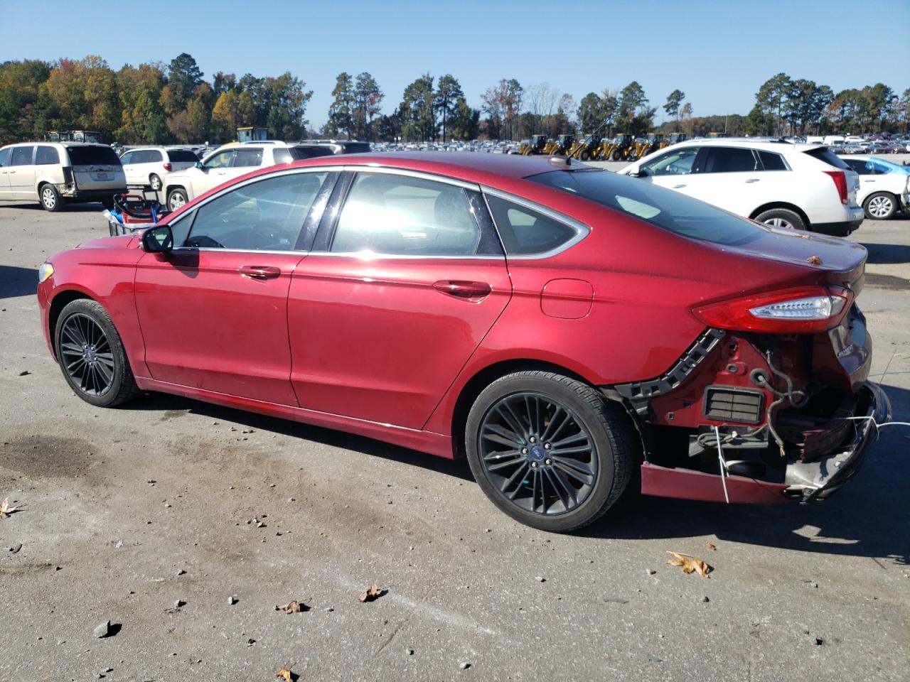 2016 Ford Fusion VIN 3FA6P0T94GR387247 Copart auction photo, rear end damage thumbnail 2