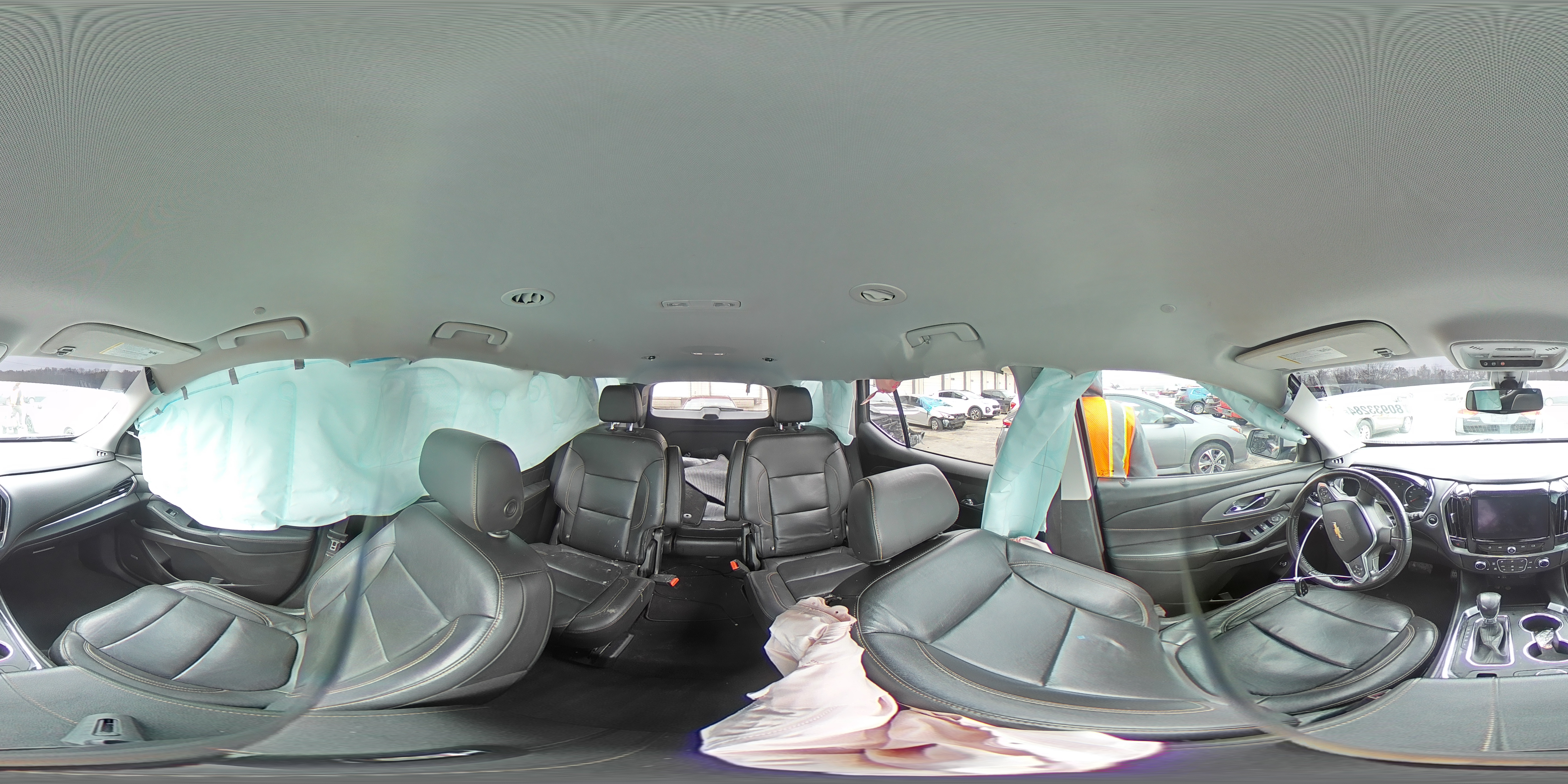 2021 Chevrolet Traverse VIN 1GNEVHKW3MJ154023 Copart auction photo, rear end / side damage thumbnail 14