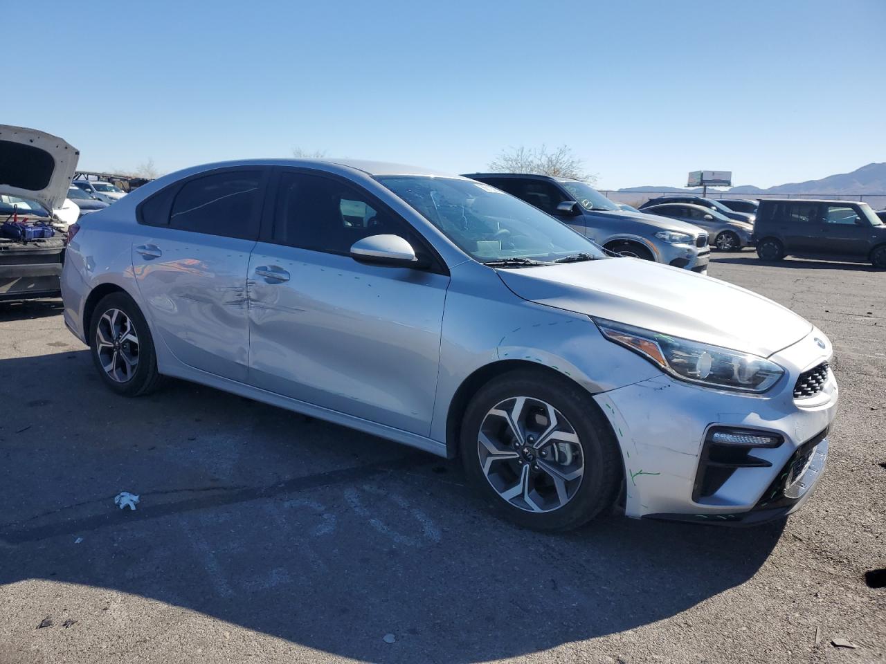2020 KIA Forte VIN 3KPF24AD6LE235110 Copart auction photo, front end / side damage thumbnail 4