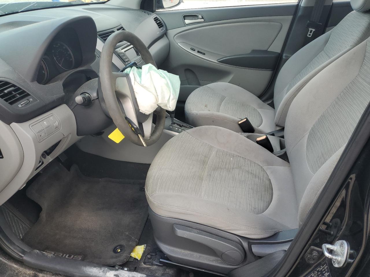 2016 Hyundai Accent VIN KMHCT4AE7GU039222 Copart auction photo, front end / rear end damage thumbnail 7