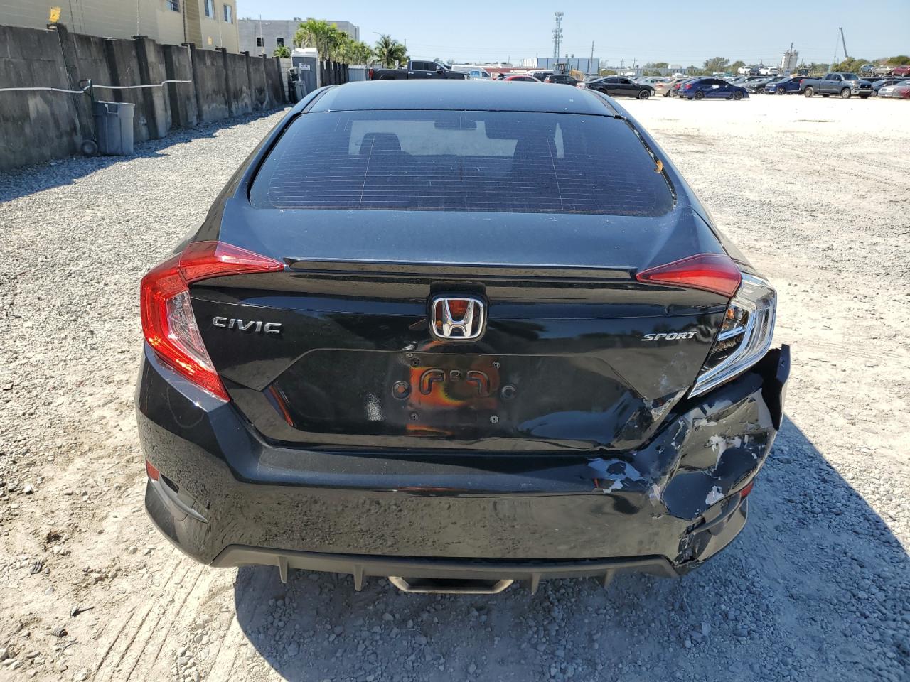 2021 Honda Civic VIN 2HGFC2F80MH527887 Copart auction photo, rear end / front end damage thumbnail 6