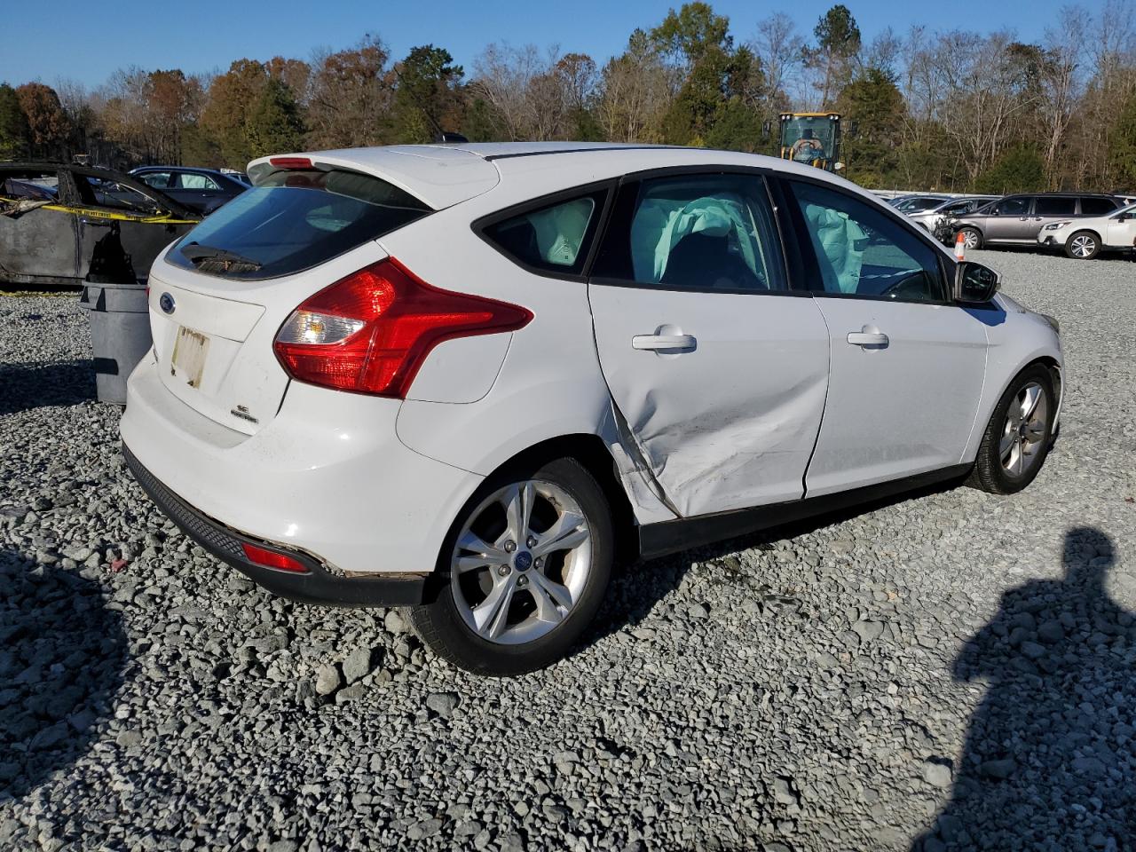 2014 Ford Focus VIN 1FADP3K20EL298123 Copart auction photo, side damage thumbnail 3