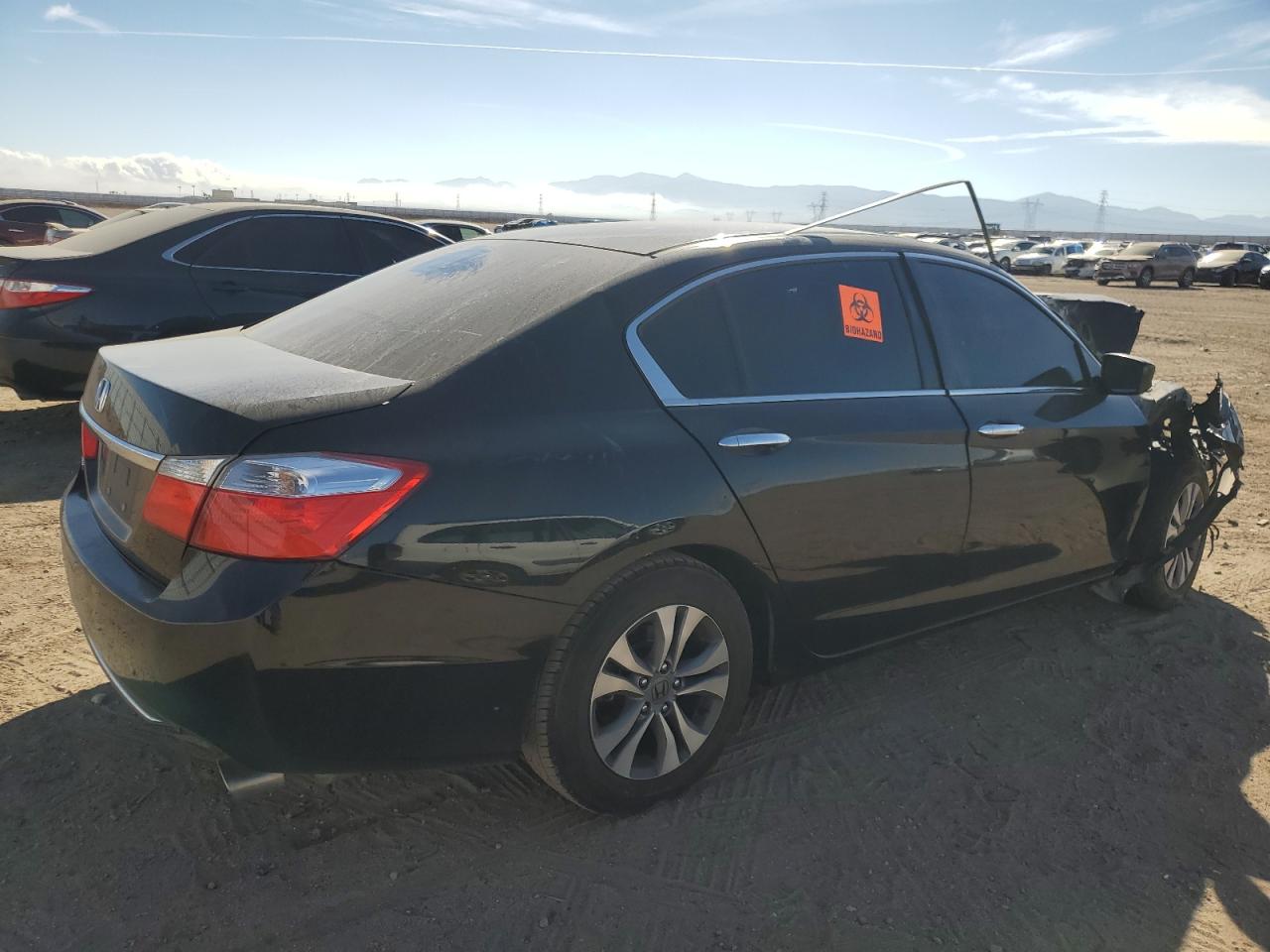 2015 Honda Accord VIN 1HGCR2F35FA049960 Copart auction photo, front end / rear end damage thumbnail 3