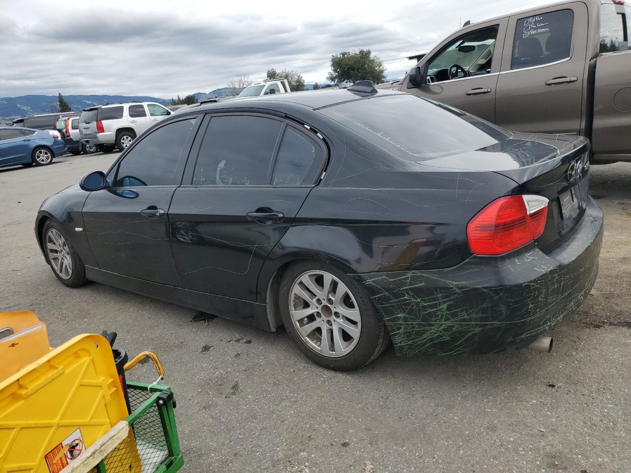 2007 BMW 3er VIN WBAVC73547KP34603 Copart auction photo, vandalism damage thumbnail 2