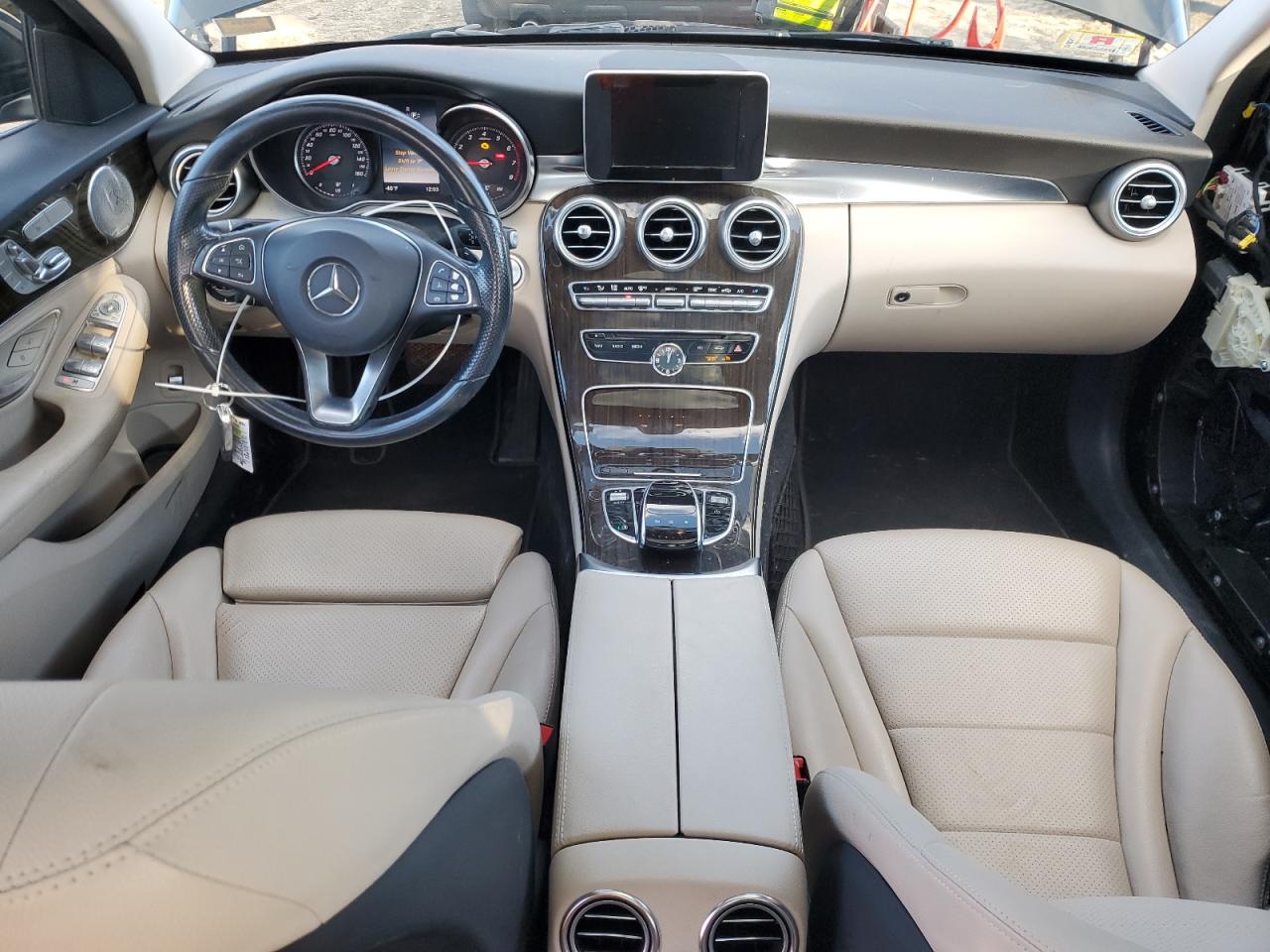 2015 Mercedes-Benz C-klasse VIN 55SWF4KB4FU083729 Copart auction photo, front end damage thumbnail 8