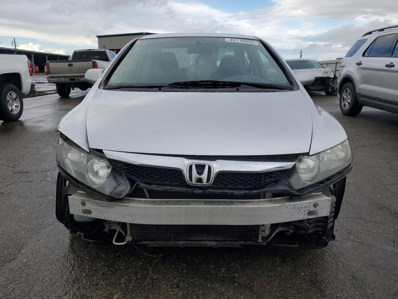 2009 Honda Civic VIN 19XFA16579E037258 Copart auction photo, front end damage thumbnail 5