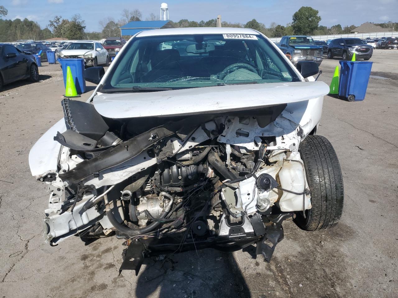 2012 Chevrolet Malibu VIN 1G1ZB5E04CF302019 Copart auction photo, front end / side damage thumbnail 5