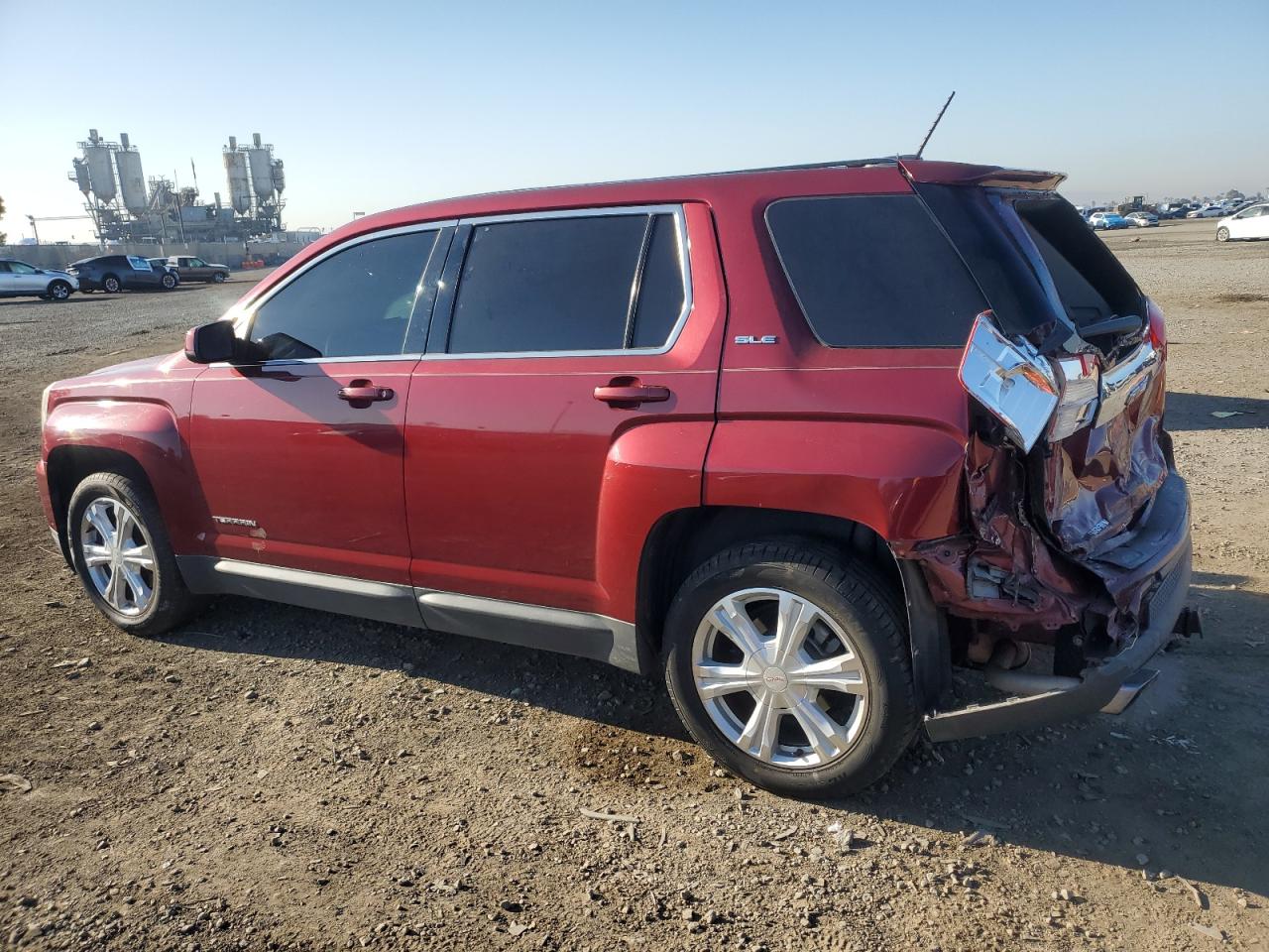2017 GMC Terrain VIN 2GKALMEK4H6176005 Copart auction photo, rear end damage thumbnail 2
