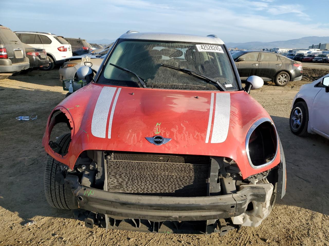 2012 MINI Cooper VIN WMWZB3C50CWM02769 Copart auction photo, front end damage thumbnail 5